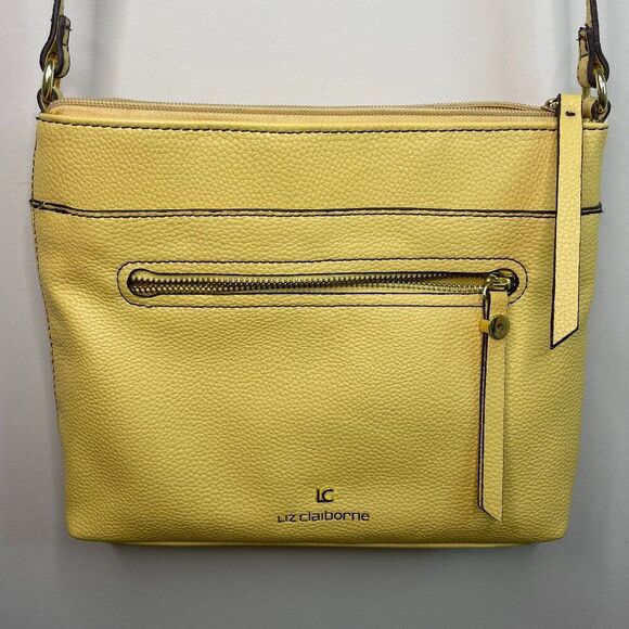 Liz Claiborne Handbags - Liz Claiborne Penny Yellow Purse Crossbody Handbag